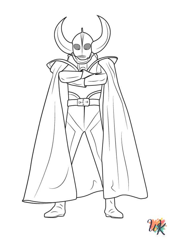 old-fashioned Ultraman coloring pages