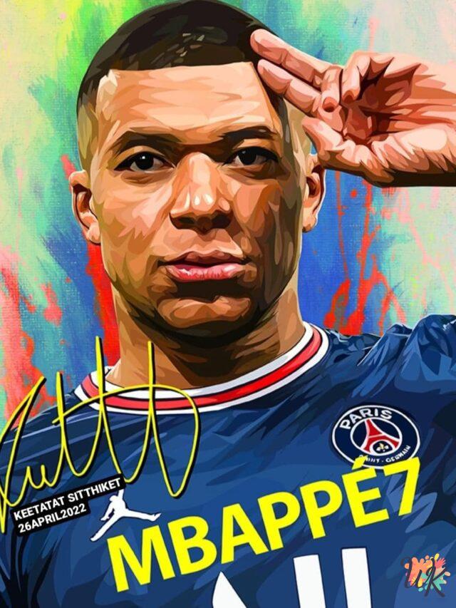 Mbappe Coloring Pages for Kids