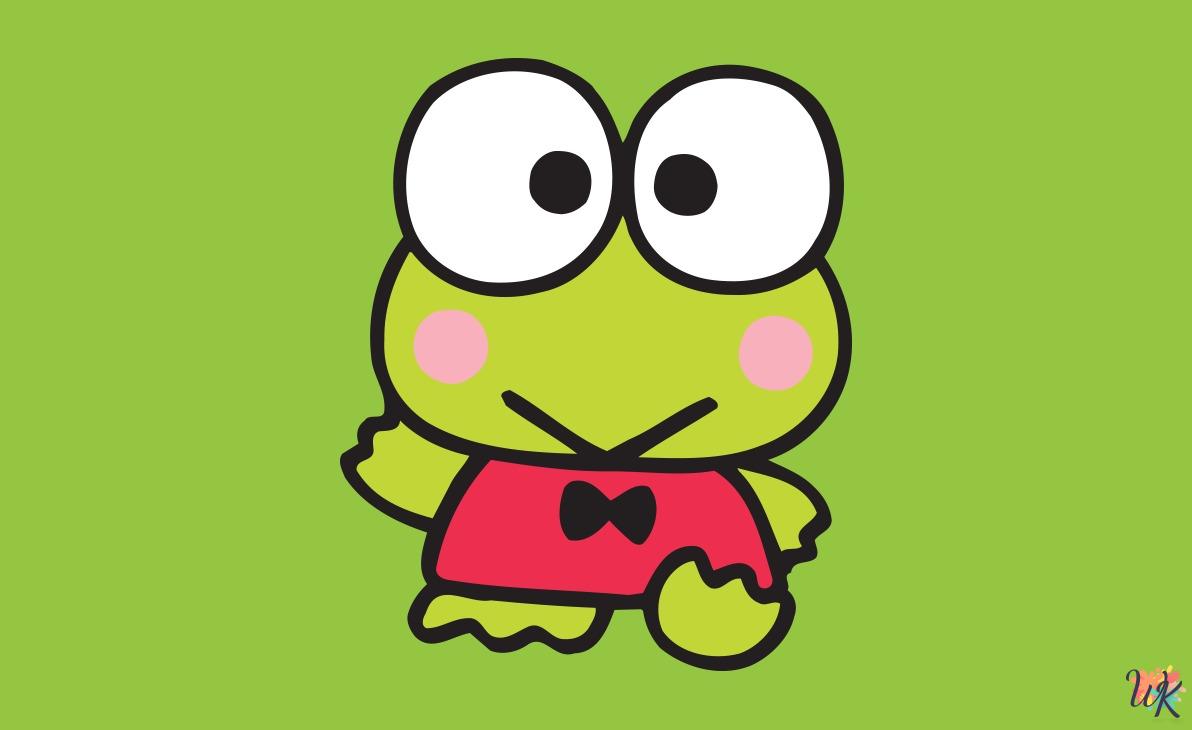 keroppi coloring pages thumb