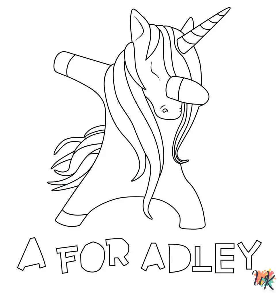 7 A For Adley Coloring Pages For Kids - ColoringPagesWK