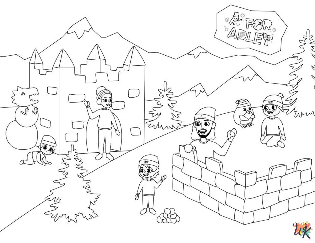 7 A For Adley Coloring Pages For Kids ColoringPagesWK