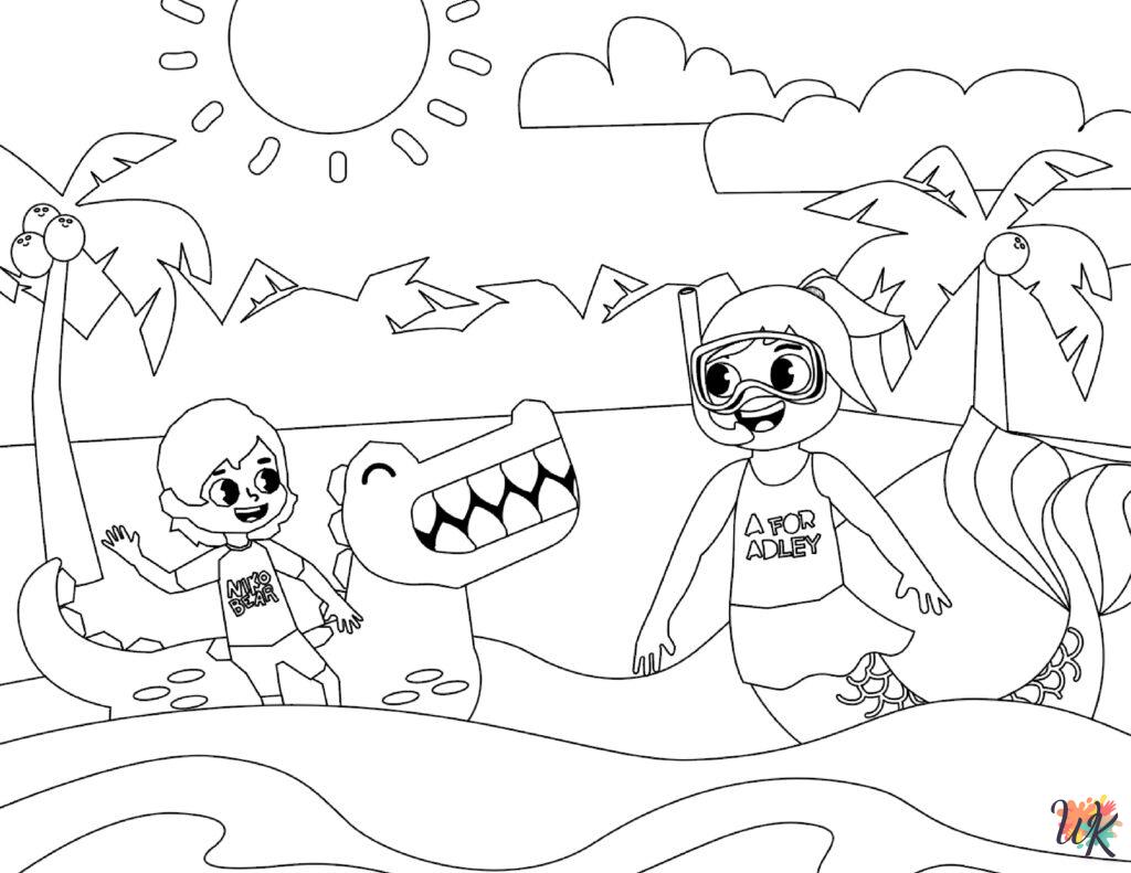 7 A For Adley Coloring Pages For Kids - ColoringPagesWK