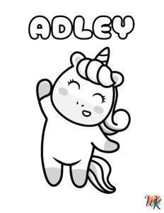 7 A For Adley Coloring Pages For Kids - ColoringPagesWK