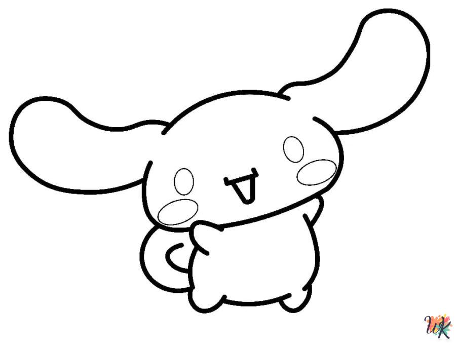 Cinnamoroll coloring book pages