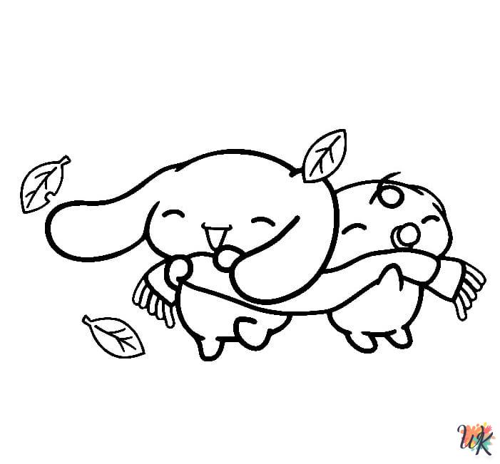Cinnamoroll coloring pages pdf