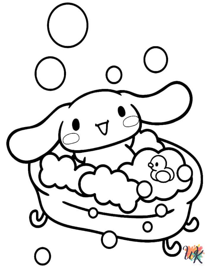 Cinnamoroll free coloring pages
