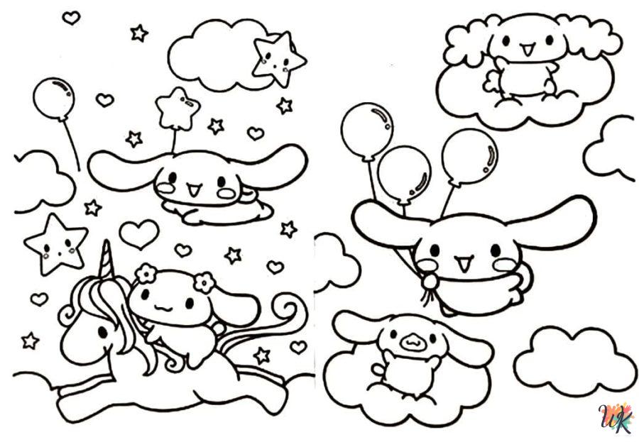 Cinnamoroll coloring pages for kids