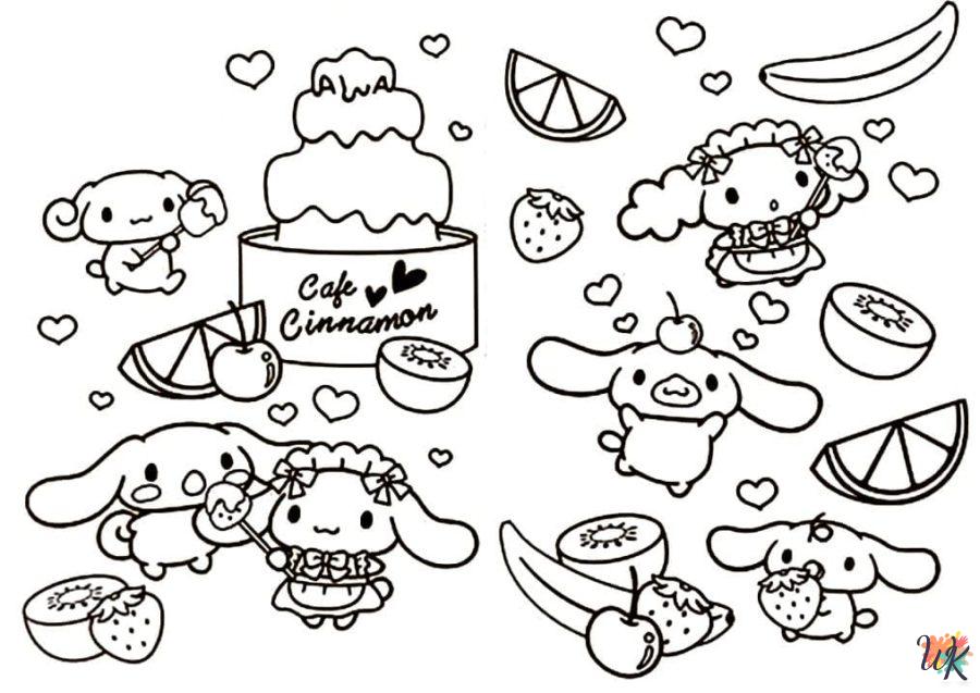 cute coloring pages Cinnamoroll