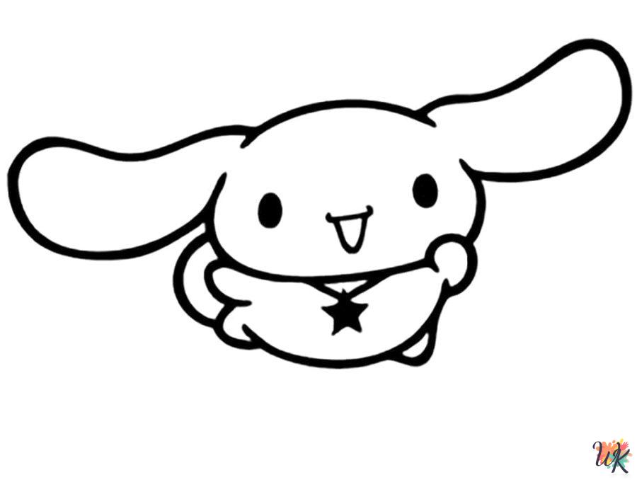 free Cinnamoroll coloring pages pdf