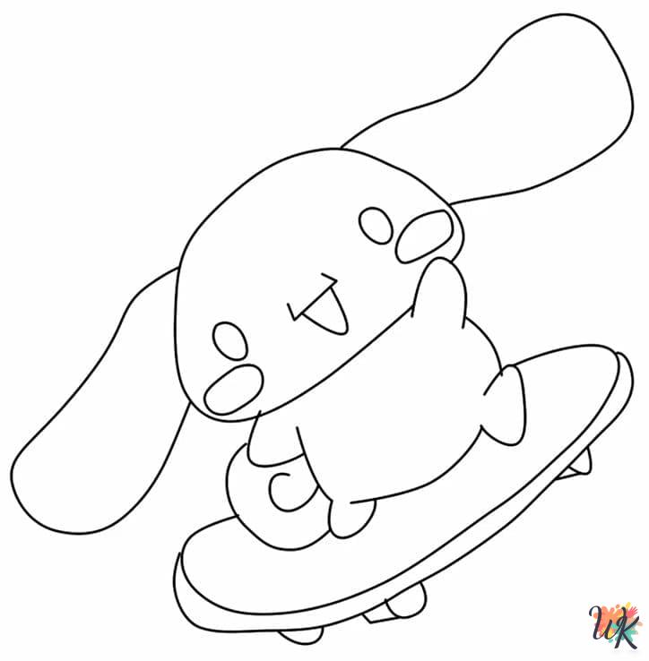 free Cinnamoroll coloring pages for kids