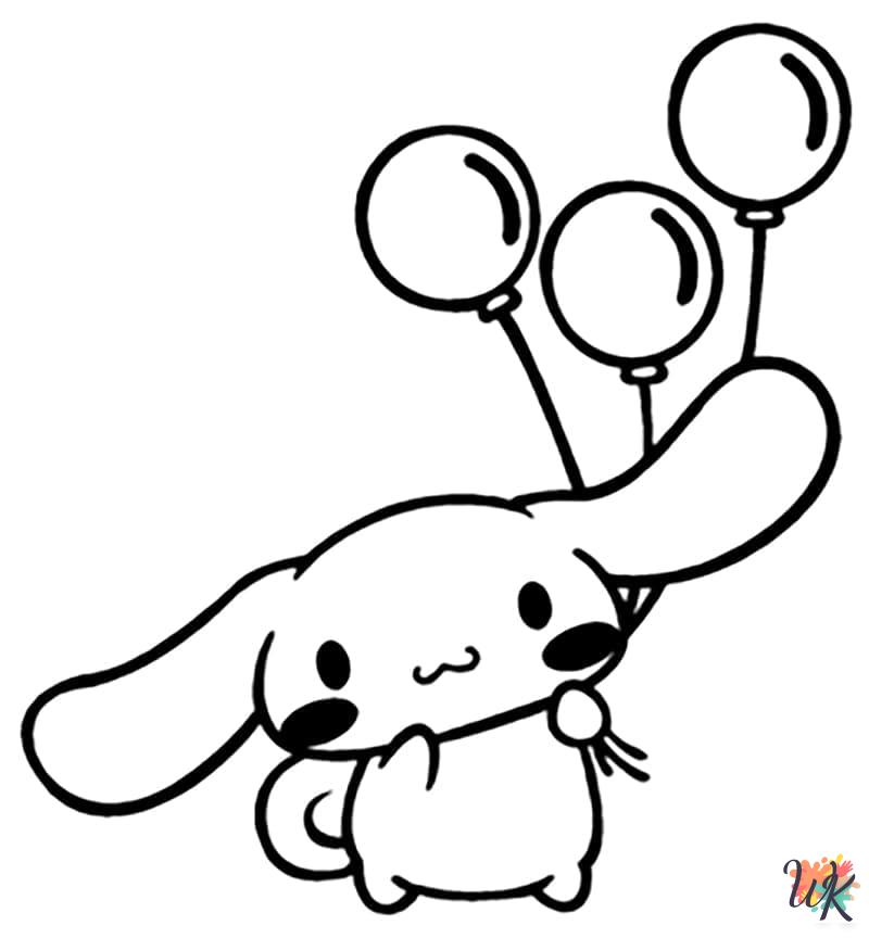 adult Cinnamoroll coloring pages
