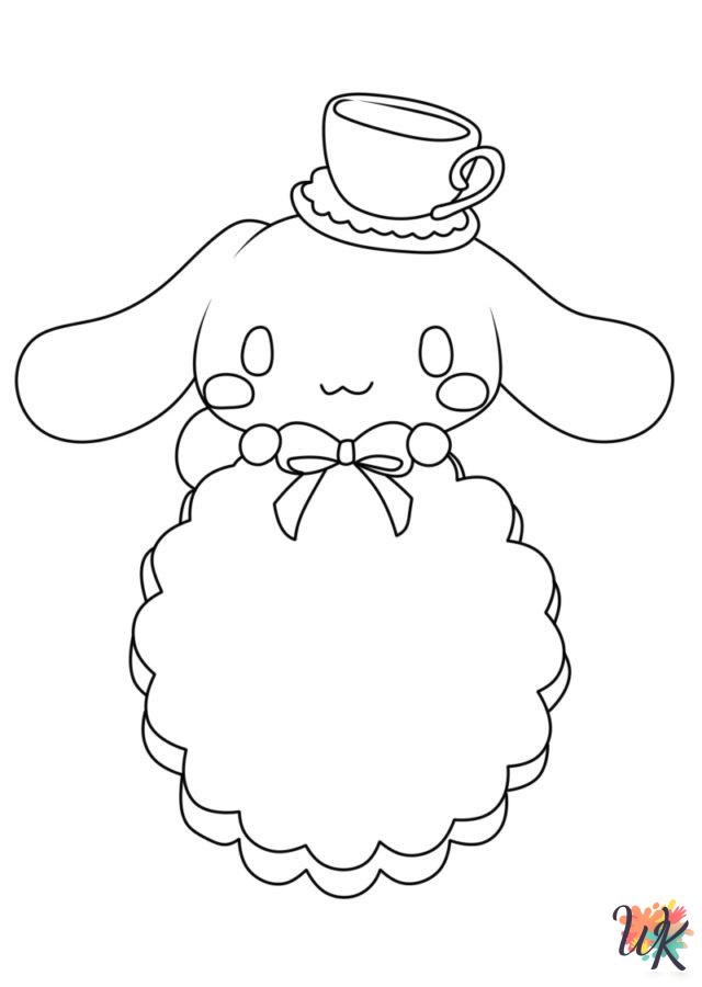 Cinnamoroll coloring pages for kids