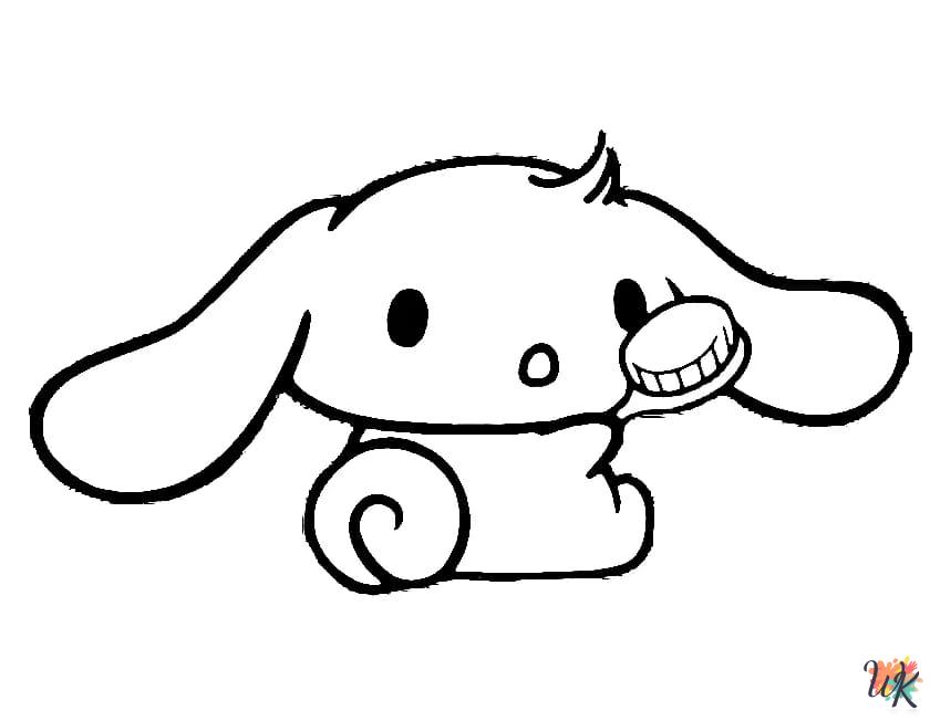 cute Cinnamoroll coloring pages
