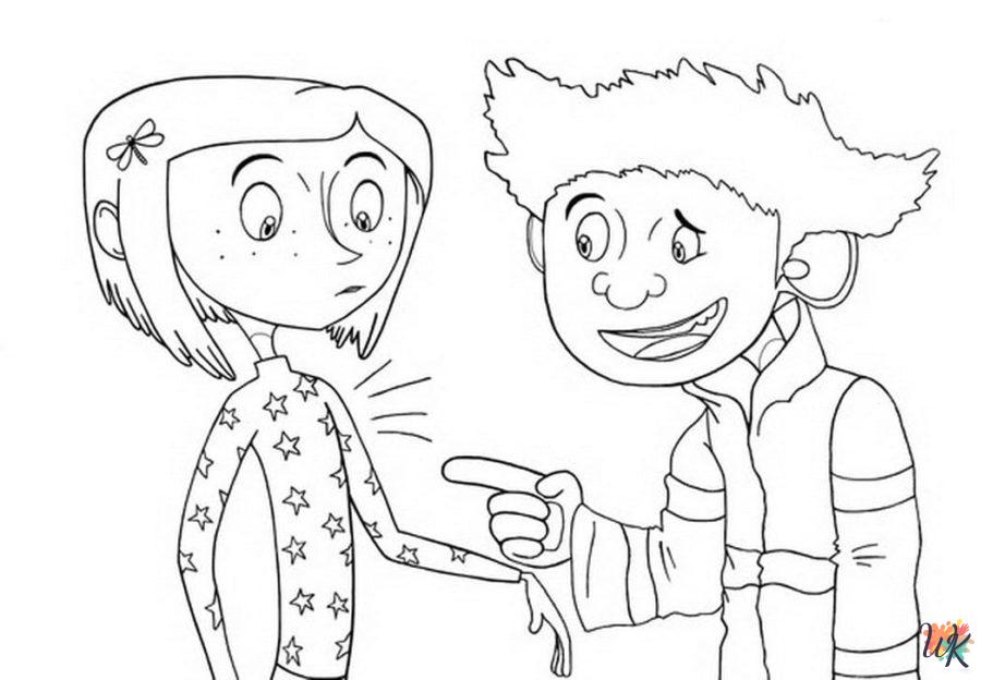 Coraline coloring pages grinch