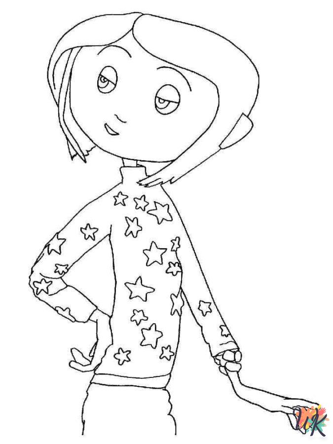 adult Coraline coloring pages