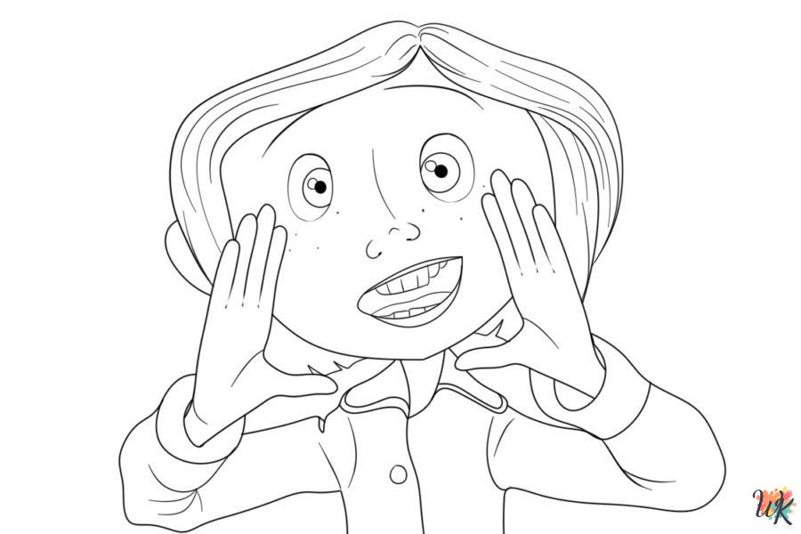 free printable Coraline coloring pages for adults