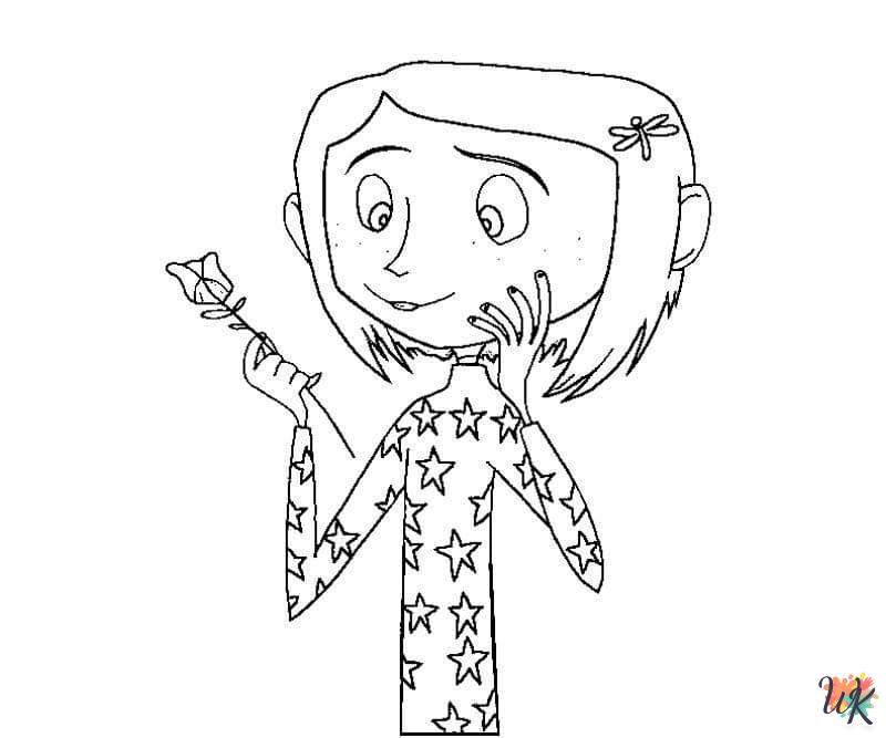 Coraline free coloring pages