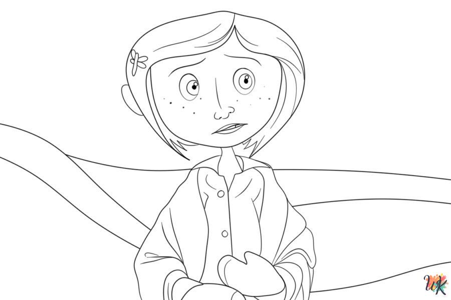 free Coraline tree coloring pages