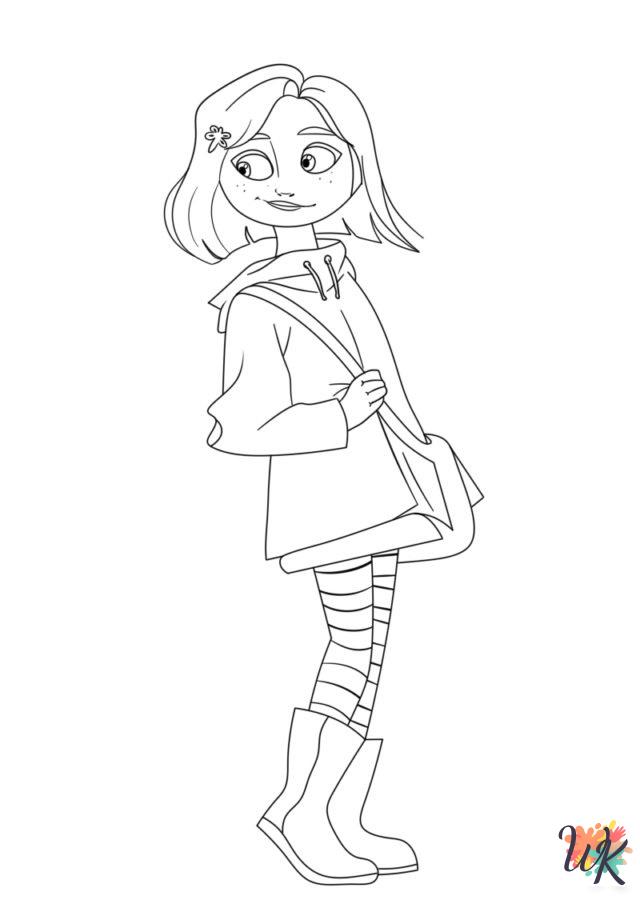 detailed Coraline coloring pages