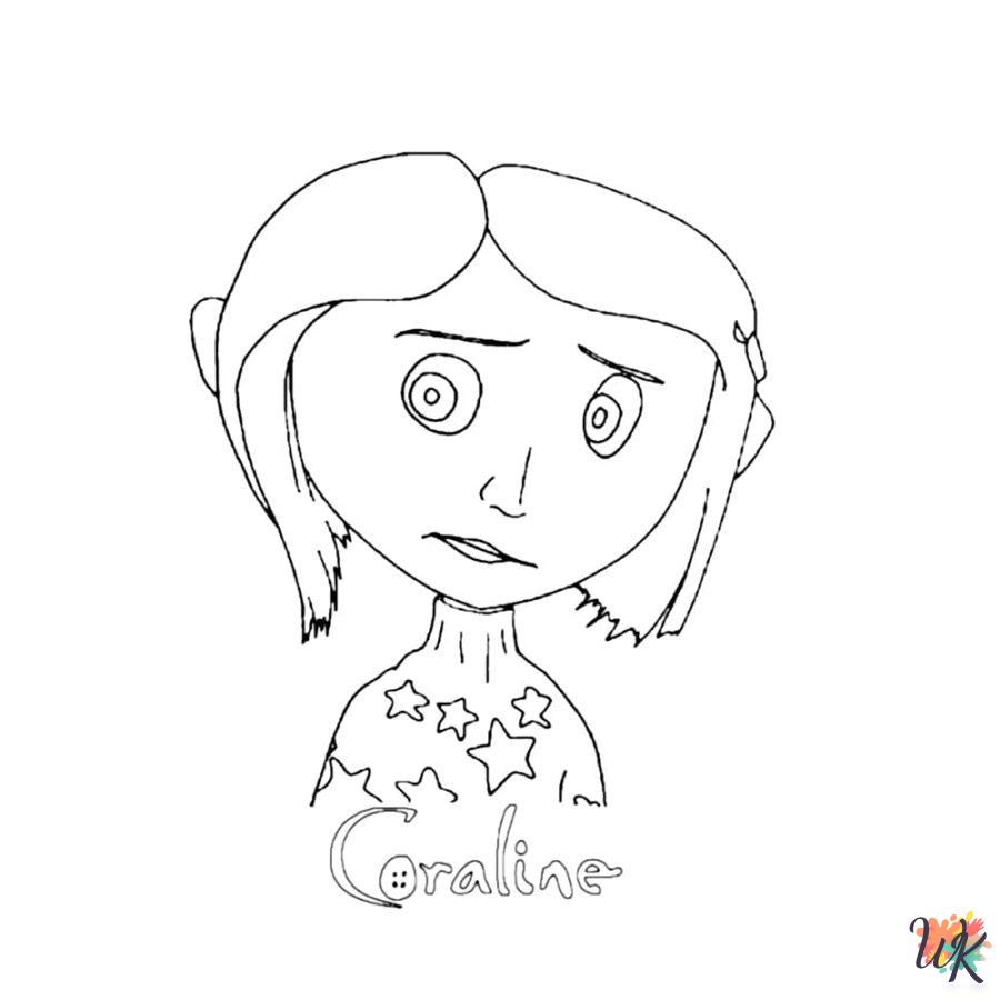 Coraline coloring pages free printable