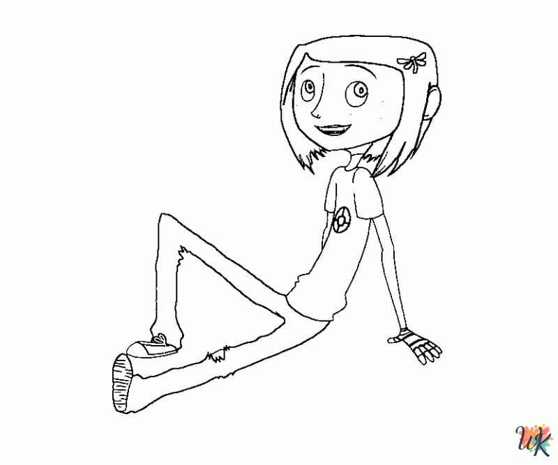 Coraline coloring pages printable free