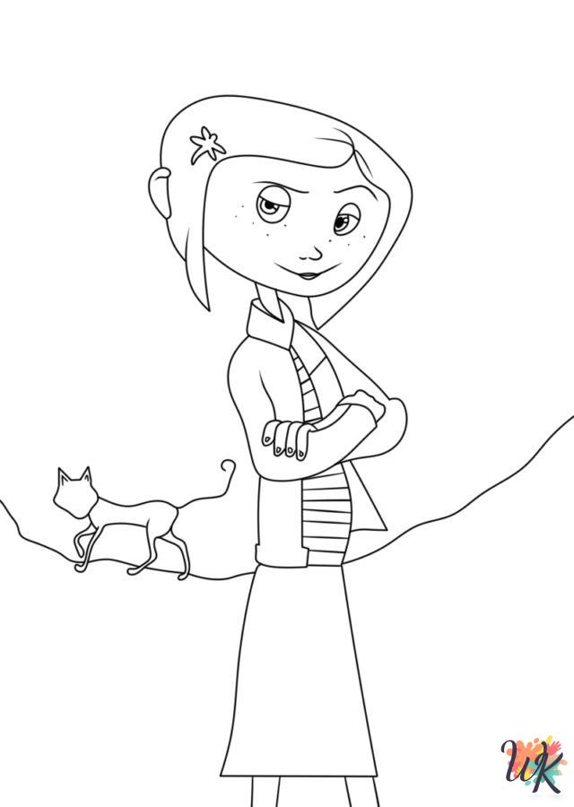 free adult Coraline coloring pages 2