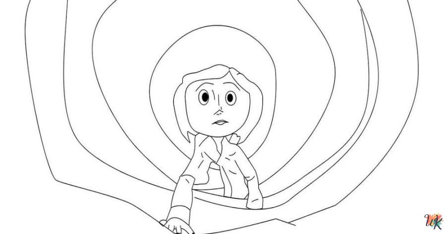 Coraline adult coloring pages