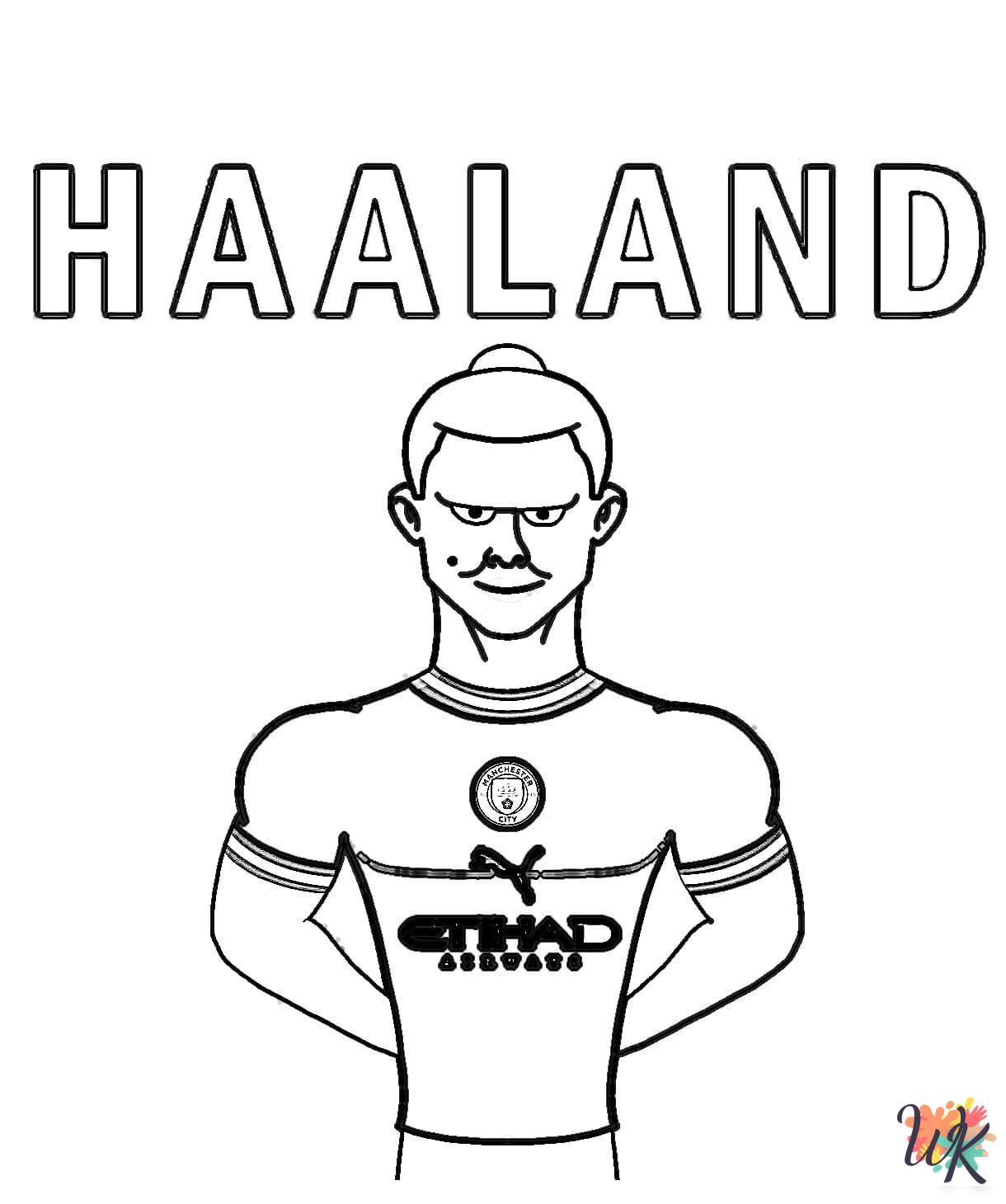 Erling Haaland printable coloring pages
