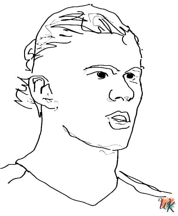 Erling Haaland coloring pages free