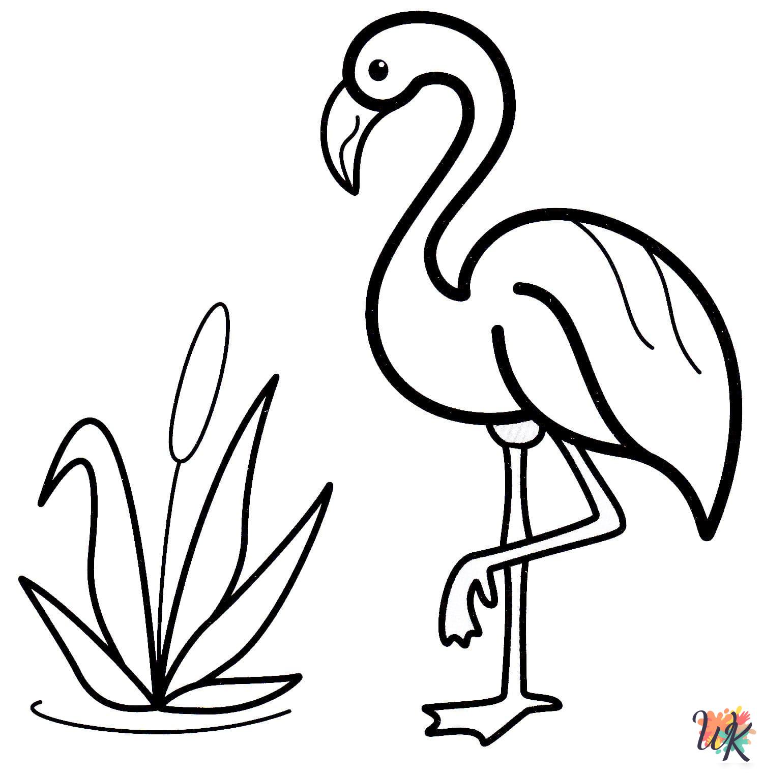 Flamingo coloring pages pdf