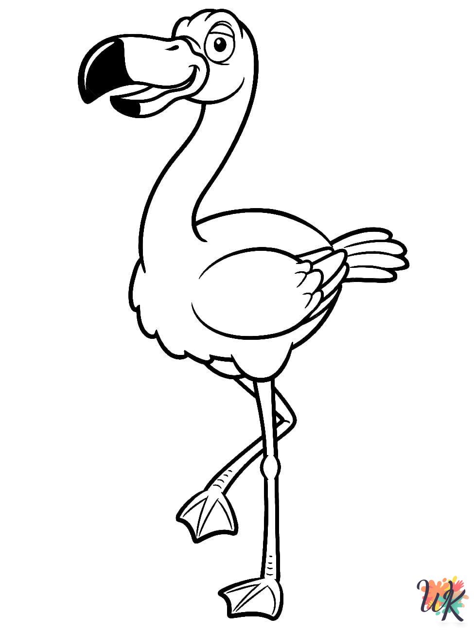 free printable coloring pages Flamingo