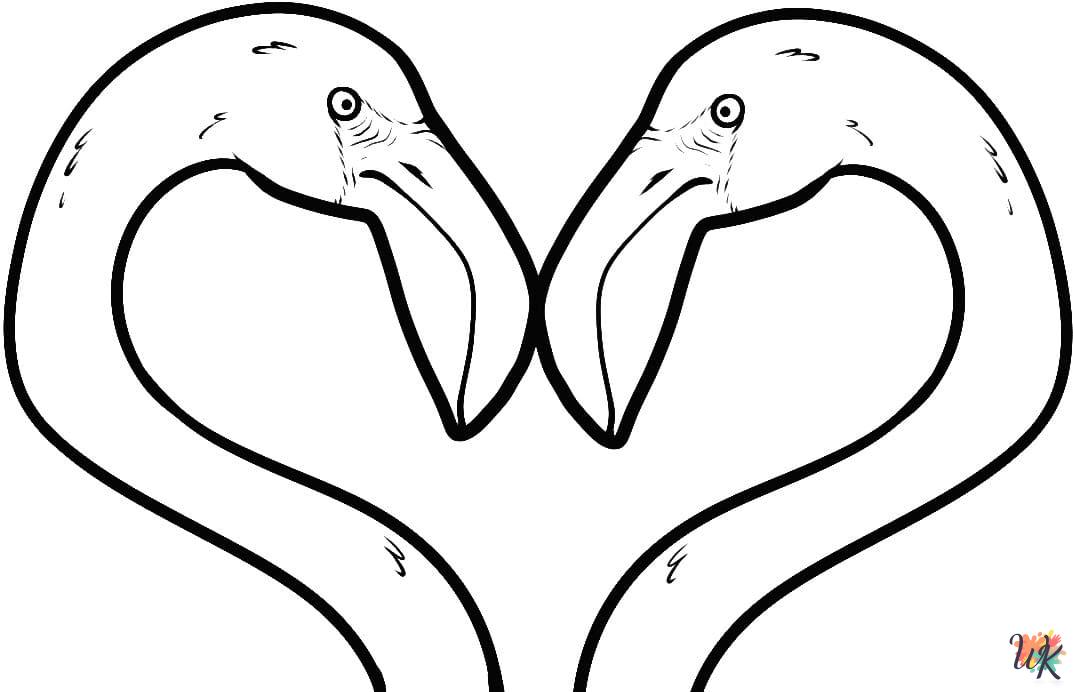 Flamingo coloring pages free printable