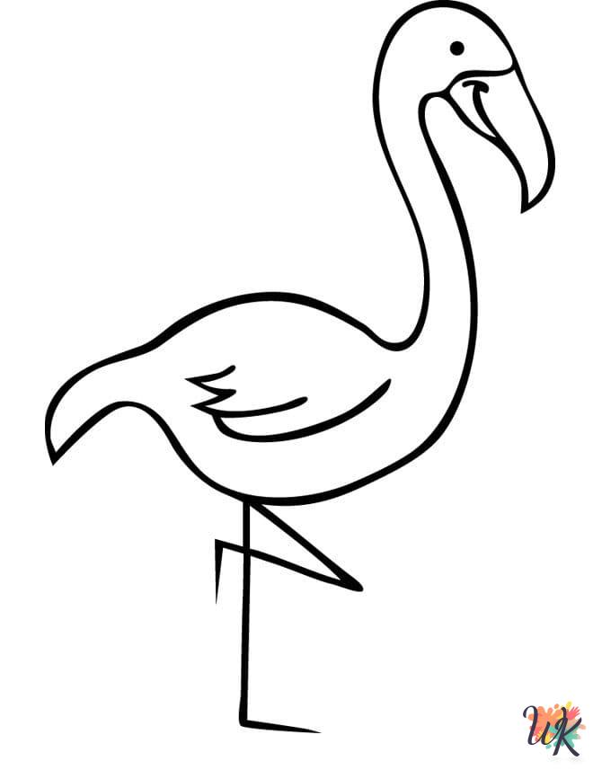 adult Flamingo coloring pages