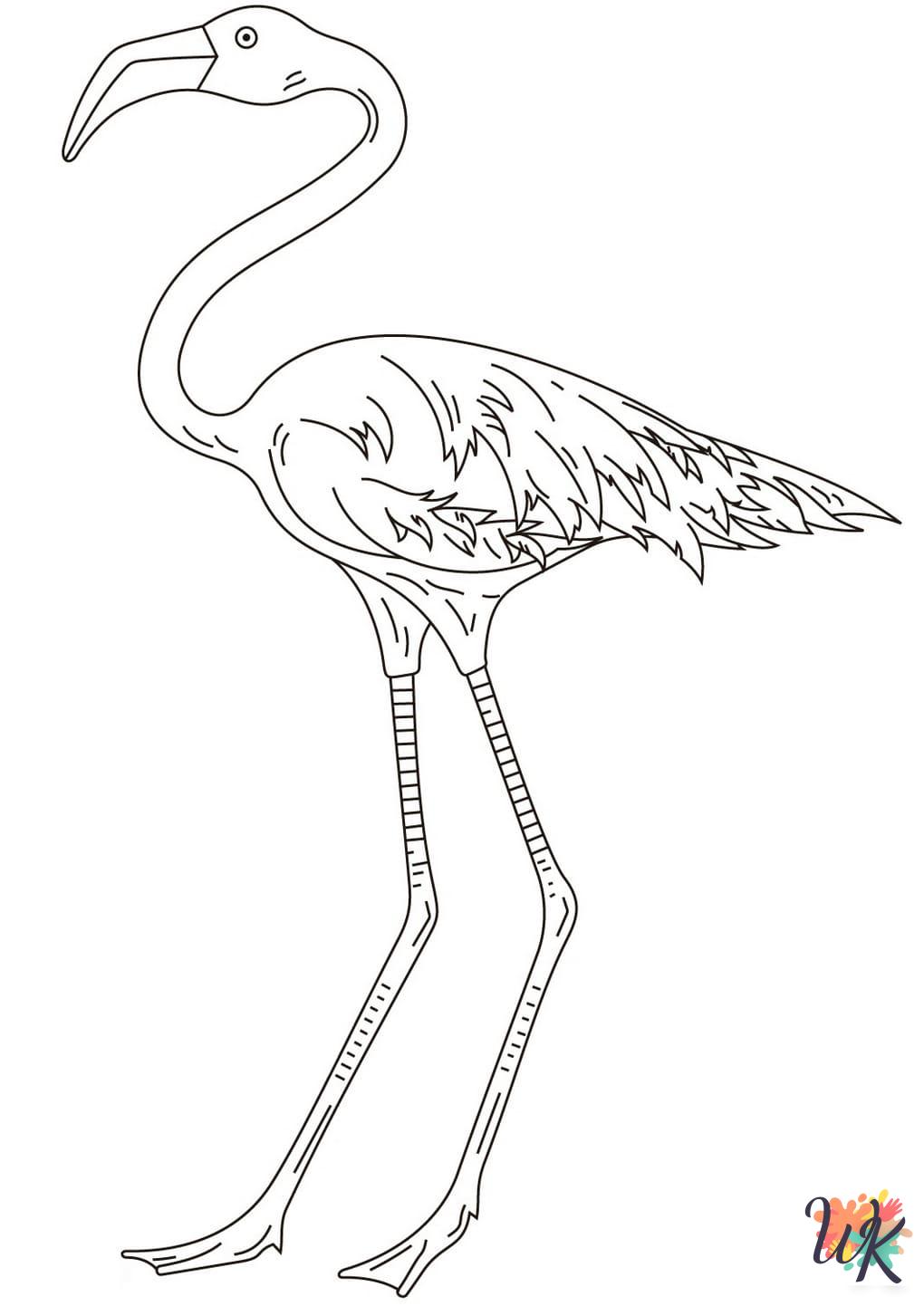 free printable Flamingo coloring pages for adults