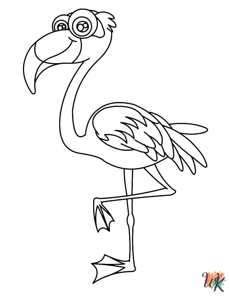 hard Flamingo coloring pages