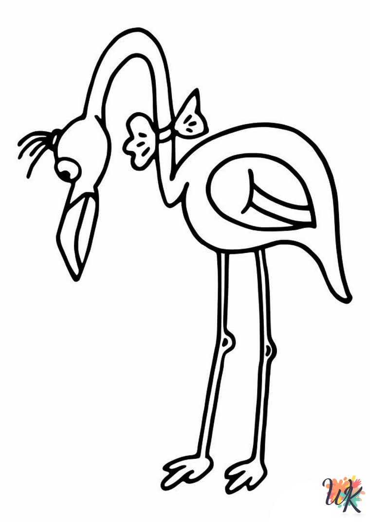 Flamingo coloring pages free