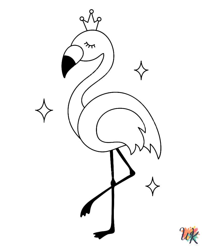 adult coloring pages Flamingo