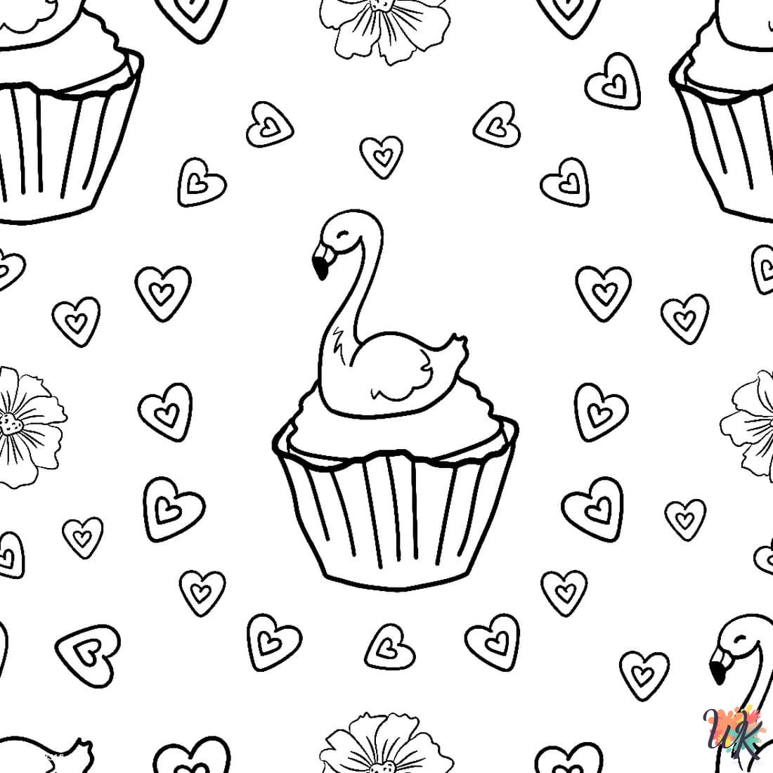 adult Flamingo coloring pages