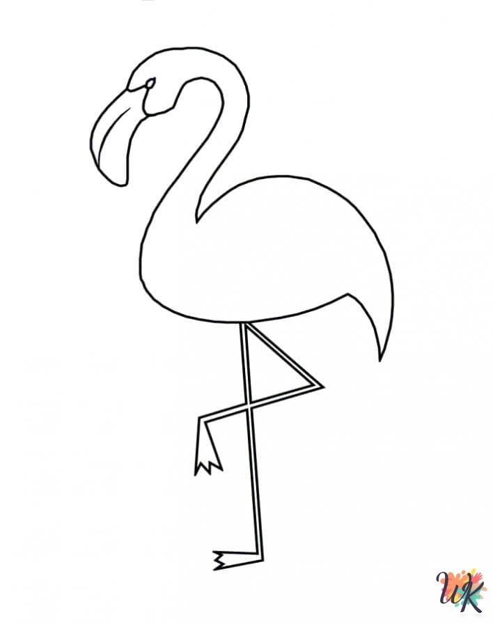 Flamingo printable coloring pages