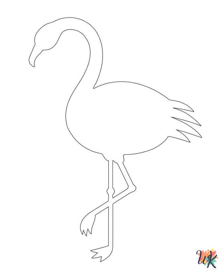 free Flamingo coloring pages pdf