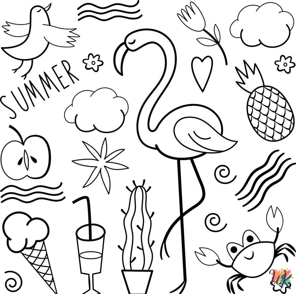 fun Flamingo coloring pages