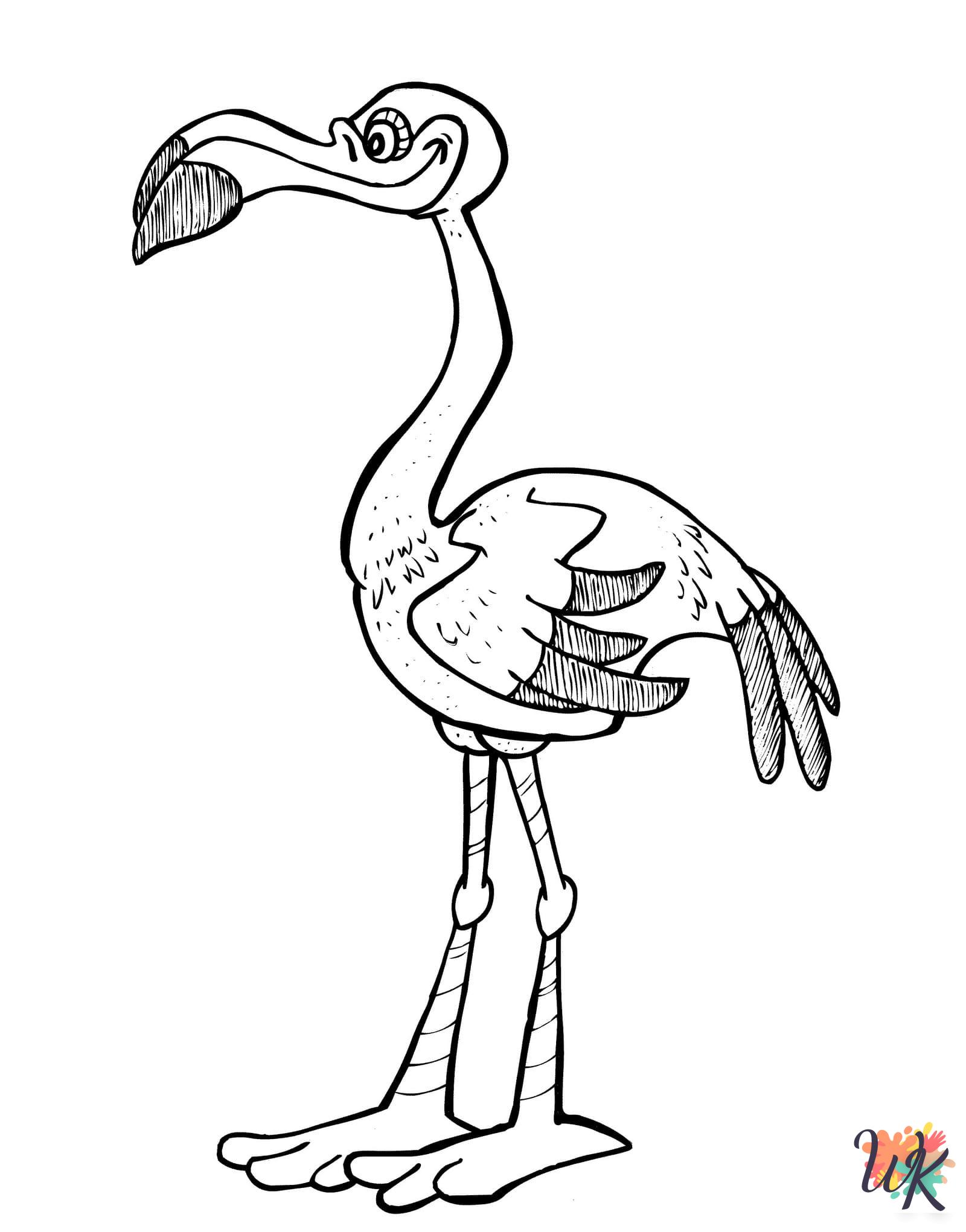 fun Flamingo coloring pages