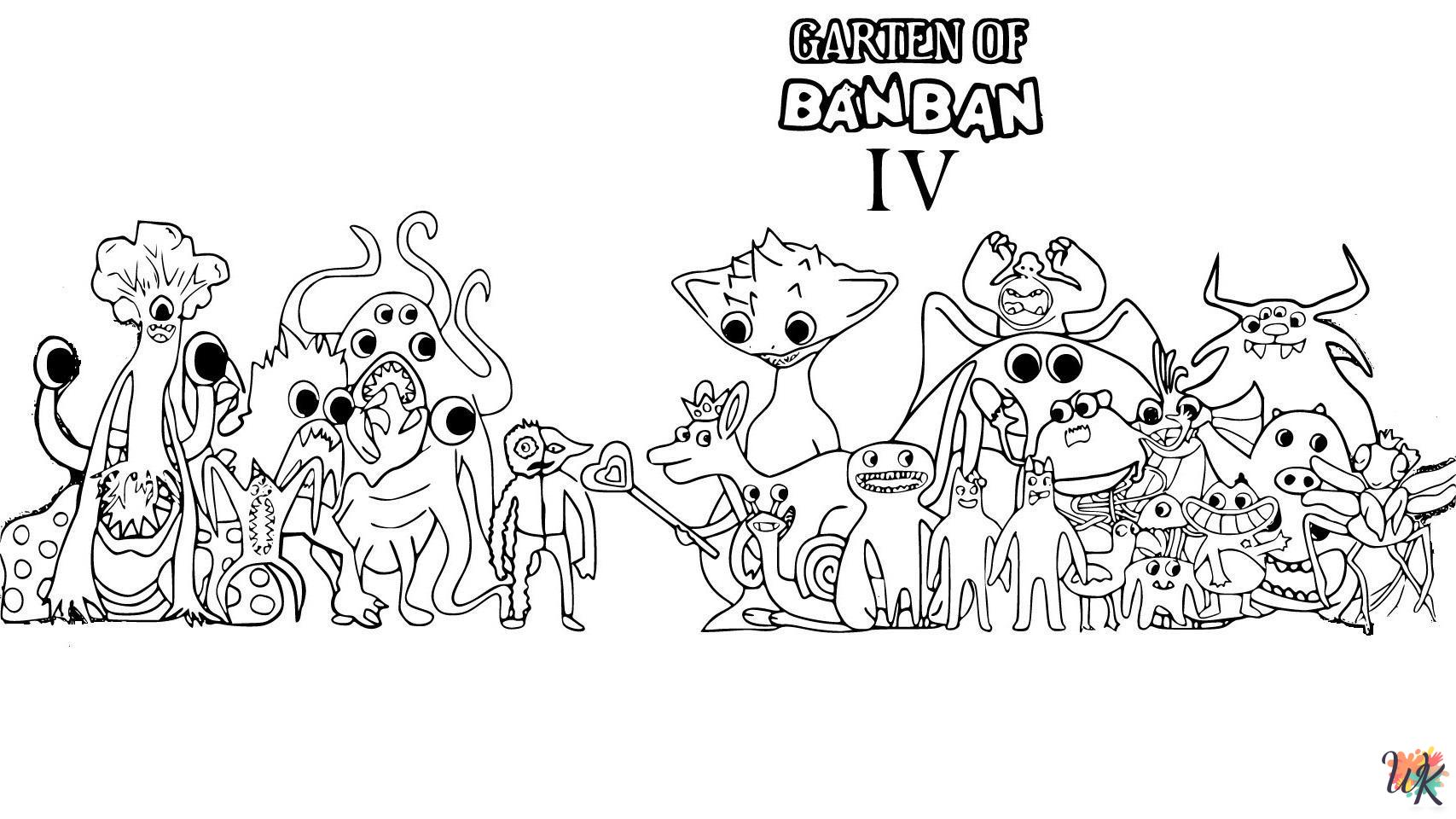 printable Garten Of Banban 4 coloring pages for adults