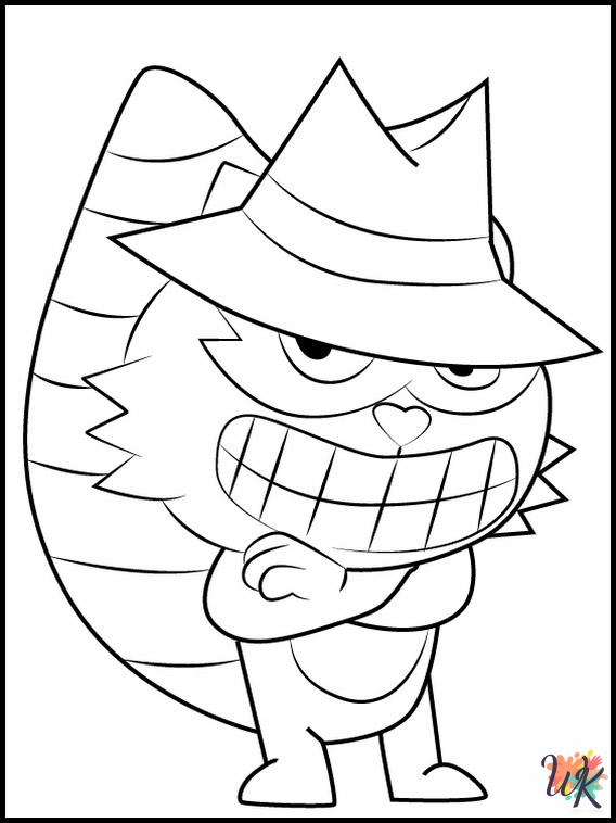 adult coloring pages Happy Tree Friends
