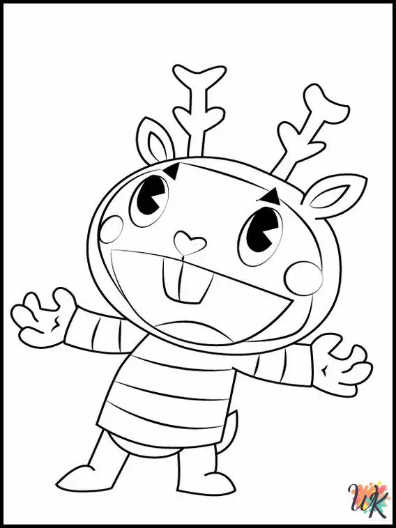 25 Happy Tree Friends Coloring Pages For Kids - ColoringPagesWK