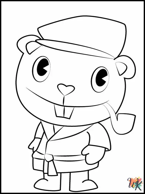 25 Happy Tree Friends Coloring Pages For Kids - ColoringPagesWK