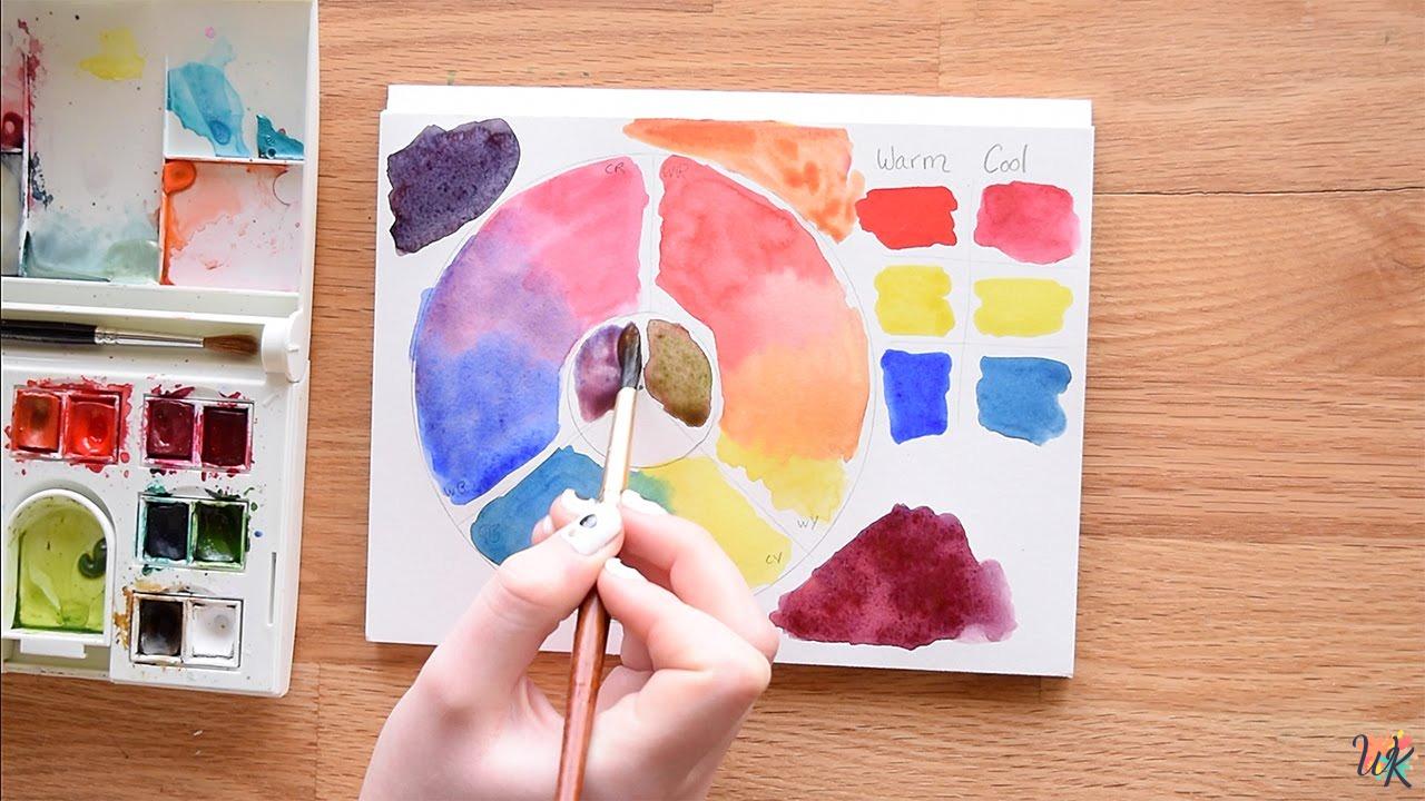 How to Mix Watercolors to Color for Children 2