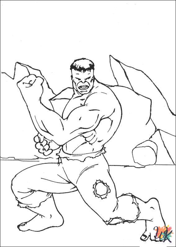 free Hulk coloring pages