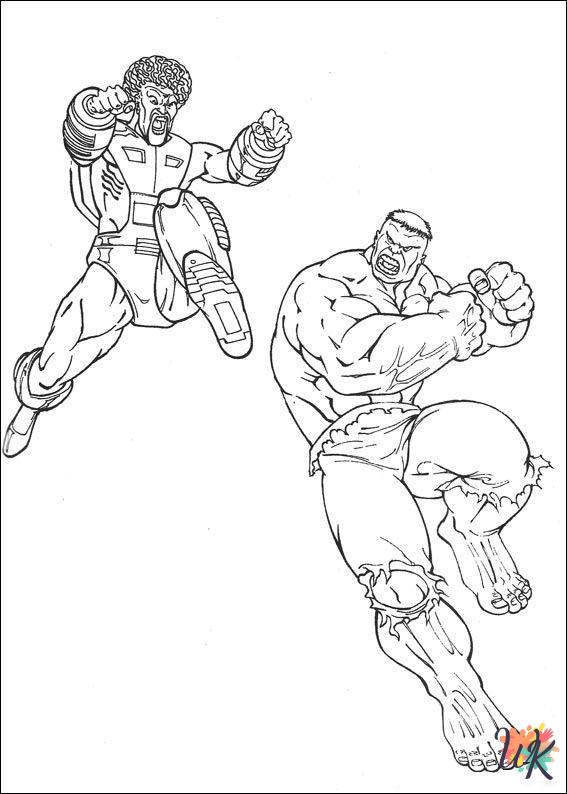 Hulk coloring pages for adults 1