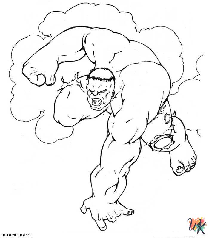 free Hulk tree coloring pages